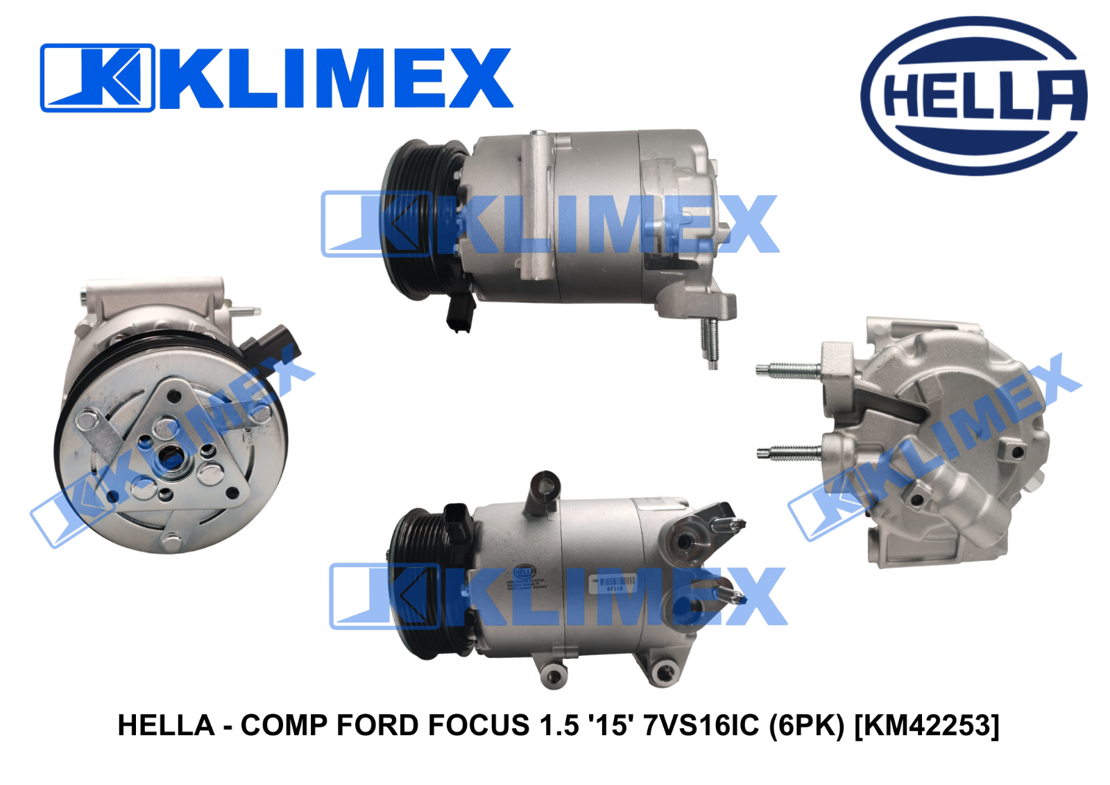 HELLA - COMP FORD FOCUS 1.5 '15' 7VS16IC (6PK) [KM42253]