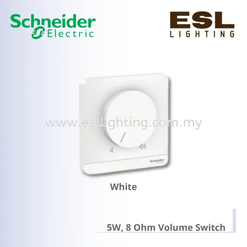 SCHNEIDER AvatarOn 5W, 8 Ohm Volume Switch - E8331VC_WE_G11