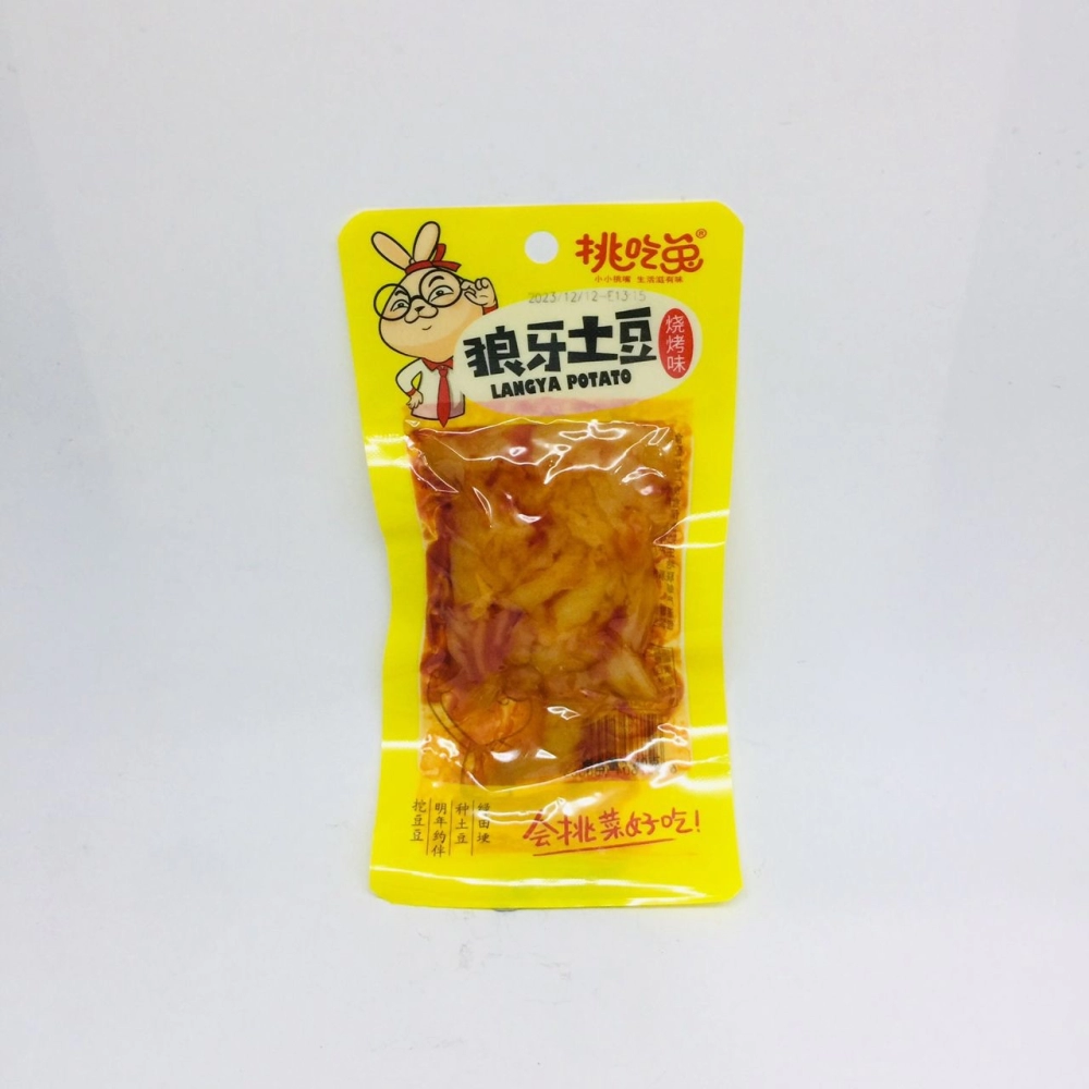 Tiaochitu Langya Potato（BBQ Flavor）挑吃兔狼牙土豆（燒烤味）40g