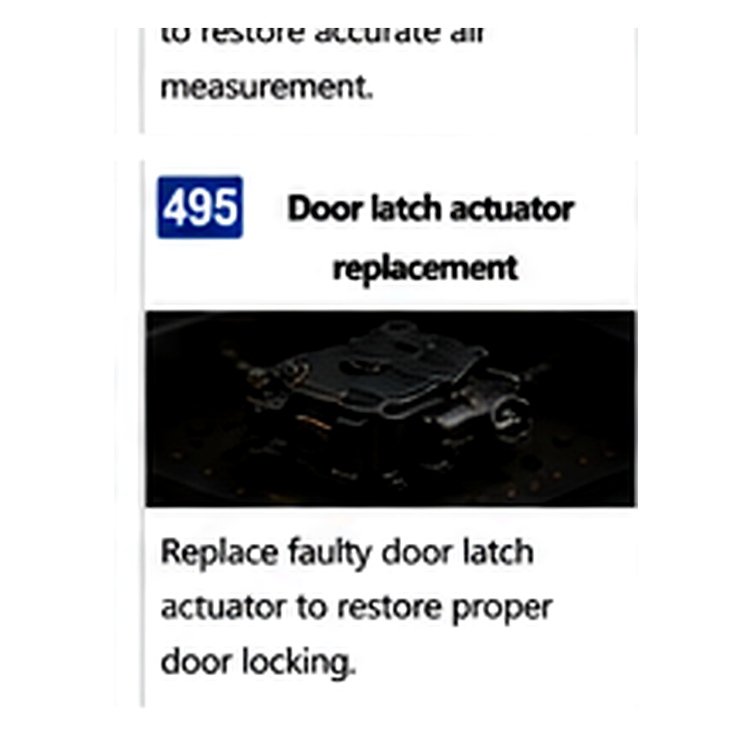 Door Latch Actuator Replacement