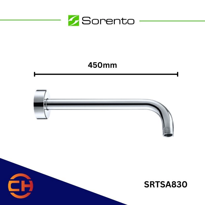 SORENTO BATHROOM SHOWER & BIDET  304 Stainless Steel SRTSA830 / SRTSA831 /  SRTSA832 SHOWER ARM ( Chrome )