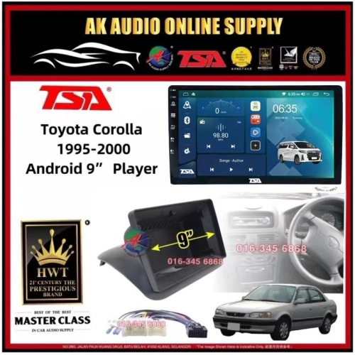 818 2+32GB◾TSA Toyota Corolla AE111 1995 - 2020 Android 9'' inch DSP/QLED/CARPLAY Car Player Monitor