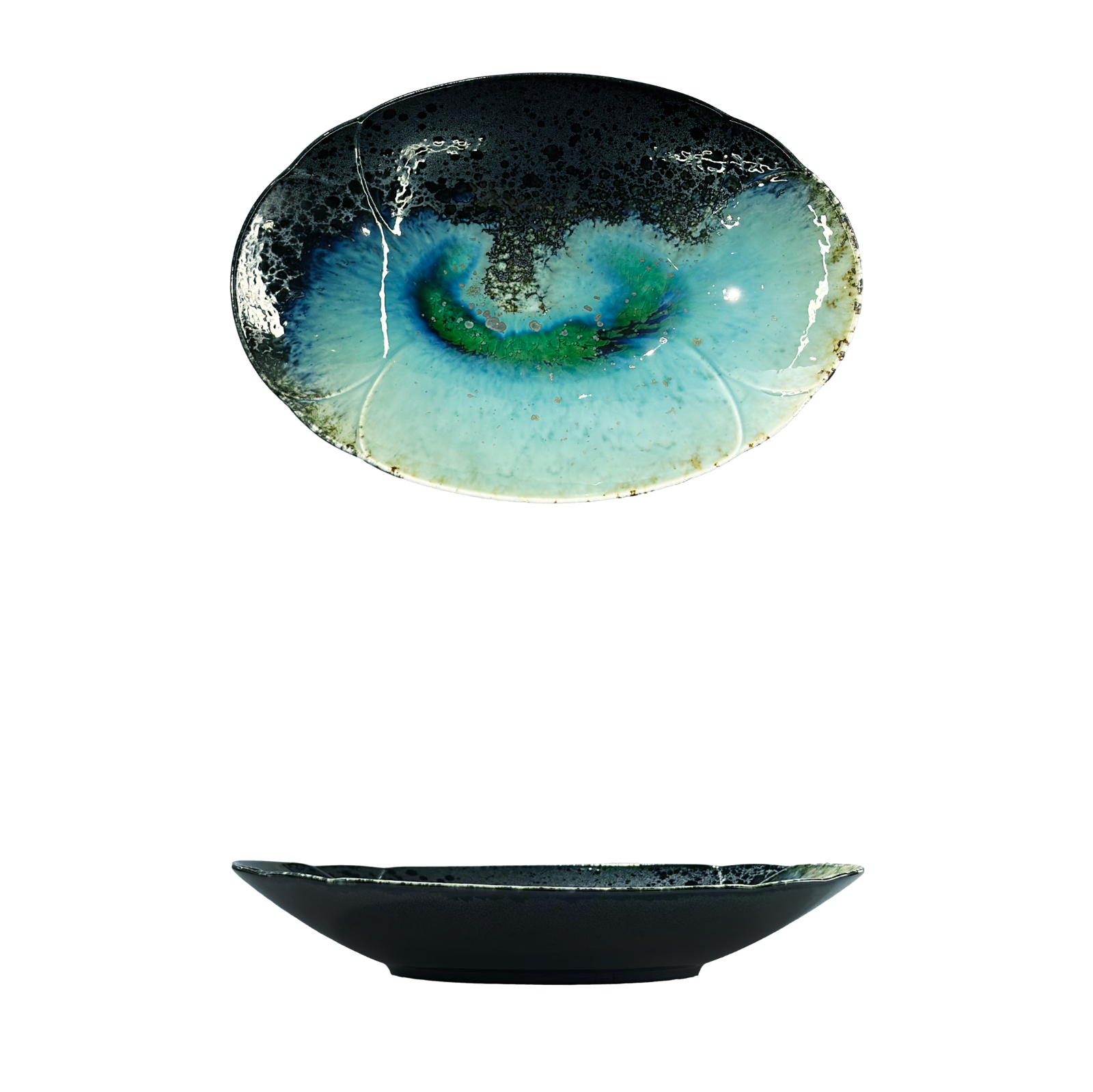 ZYF-WCS-12-Early-Summer-Oval-Bowl-五彩石-12-初夏椭圆碗