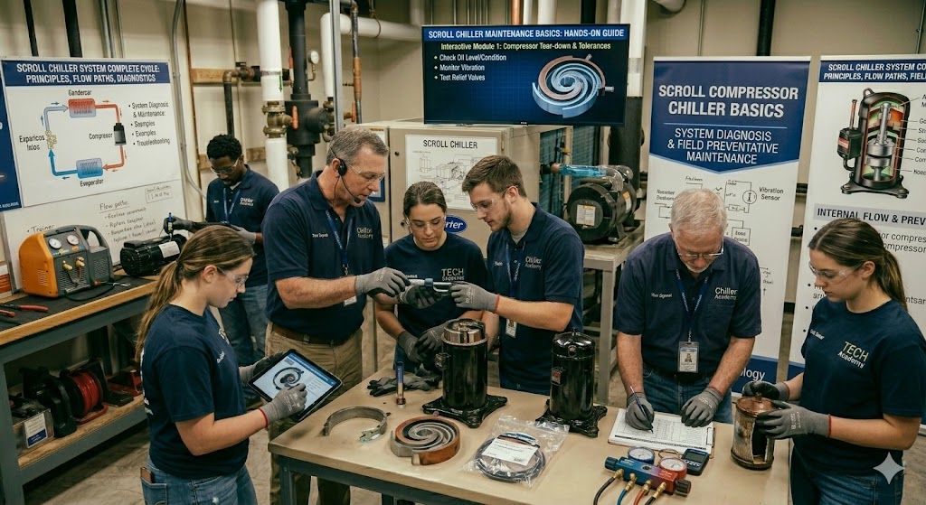 Scroll chiller maintenance basics