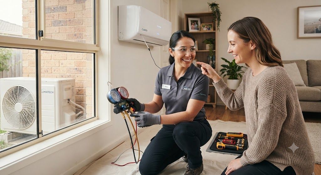 Split air conditioner commissioning