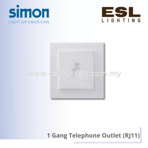 SIMON V5 SERIES 1 Gang Telephone Outlet (RJ11) - V59214