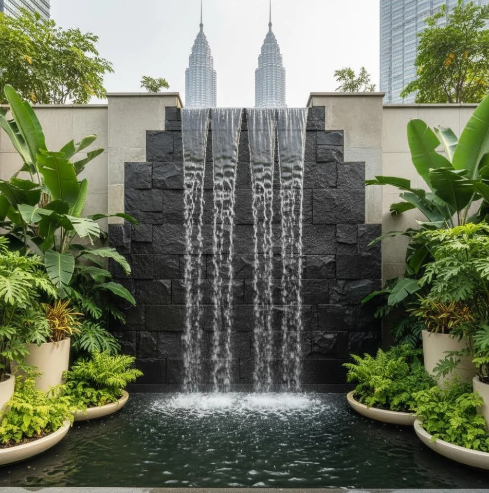 Outdoor Custom Water Feature Specialist Malaysia 马来西亚专业定制水景 Pakar Ciri Air Tersuai Malaysia