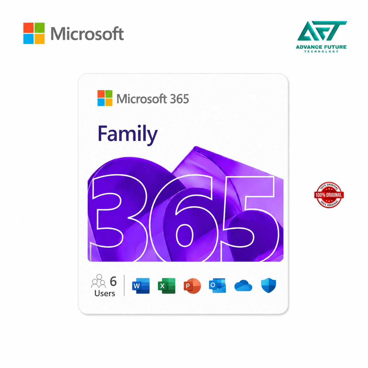 Microsoft 365 Family ESD License Key EP2-36890 ( up to 6 User PC/Mac , 12-Month Subcription )