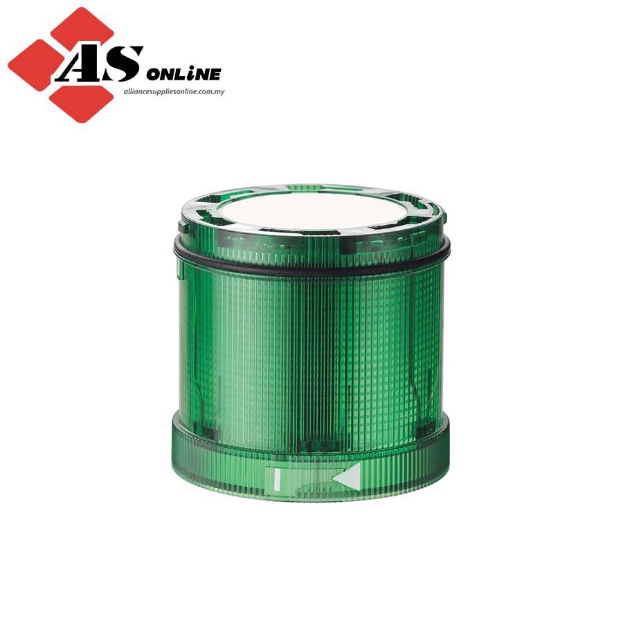 WERMA KS72 Series Green Flashing Effect Flashing Light Element, LED Bulb 24V, DC, IP65 / Model: ASRC647.220.55 / 647.220.55
