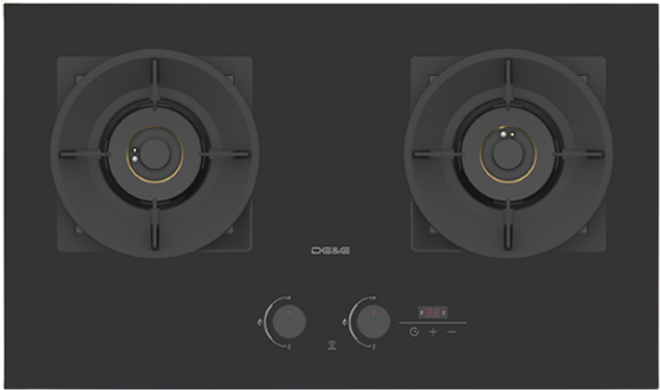 DE&E 78cm Built In Gas Hob S 7850 2G Burner (5.2kw)