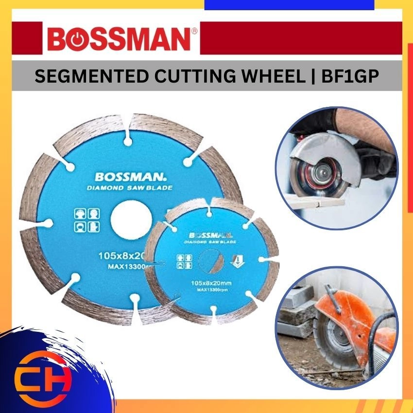 BOSSMAN DIAMOND CUTTING BF1GP SEGMENTED CUTTING WHEEL 