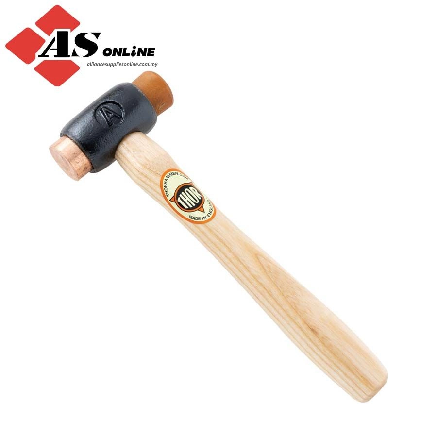 THOR Copper / Rawhide Hammer, 12.5g, Wood Shaft, Replaceable Head / Model: THO5270150A