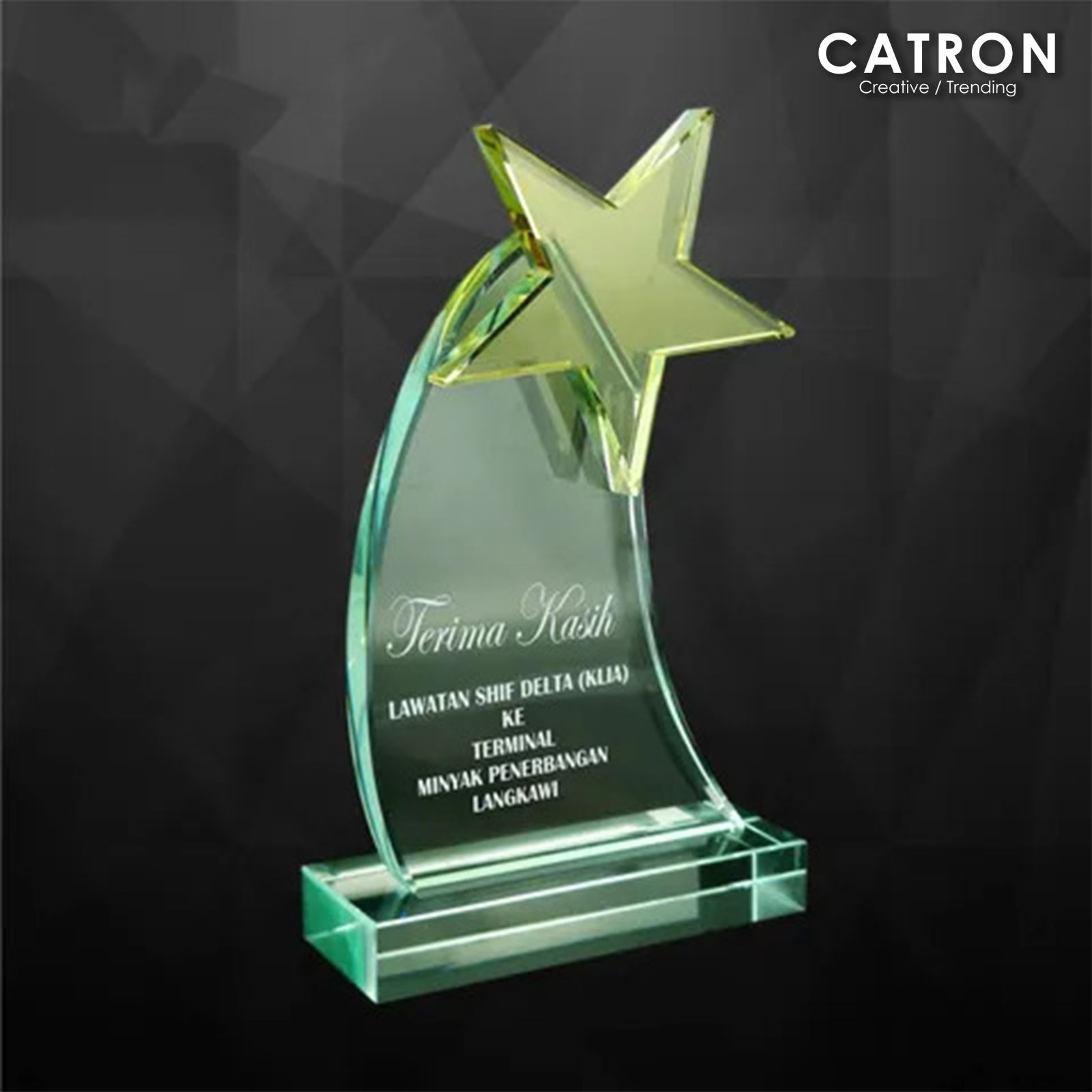 9105 - CRYSTAL TROPHY