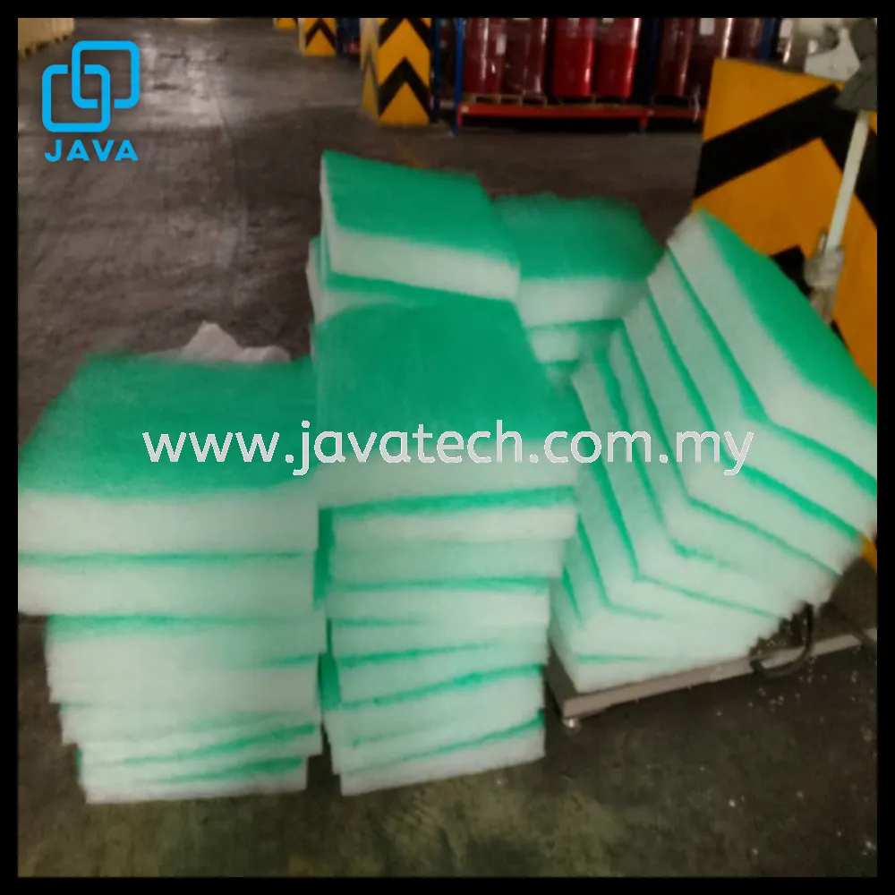 DISPOSABLE GLASS FIBER FILTER MEDIA PAD W/O OIL CONTENT