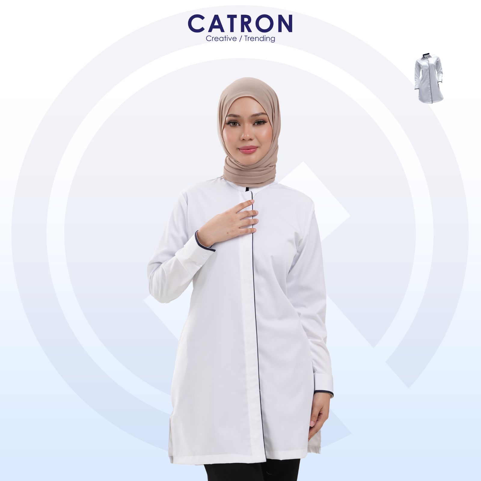 FC 1003H Polycotton Muslimah Corporate Shirt