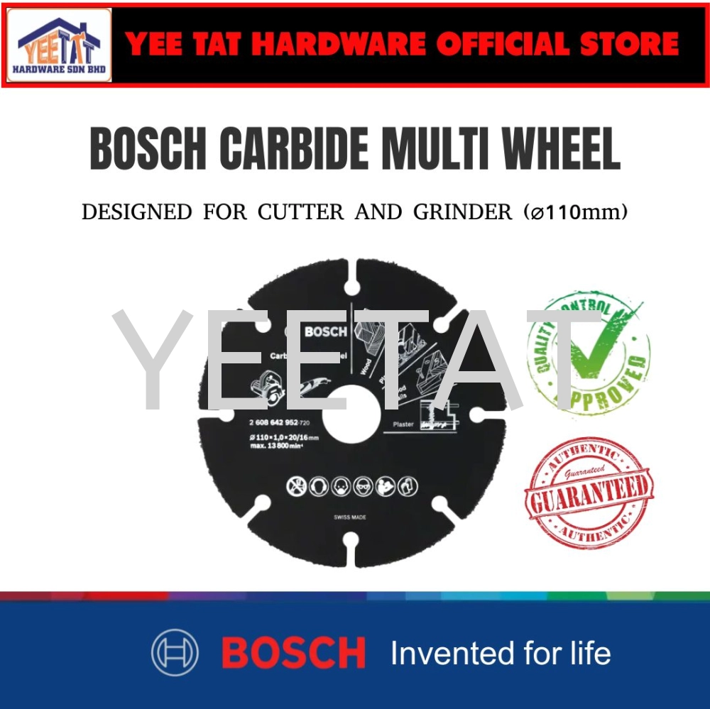 [ BOSCH ] CARBIDE MULTI WHEEL ⌀110mm (2608642952)