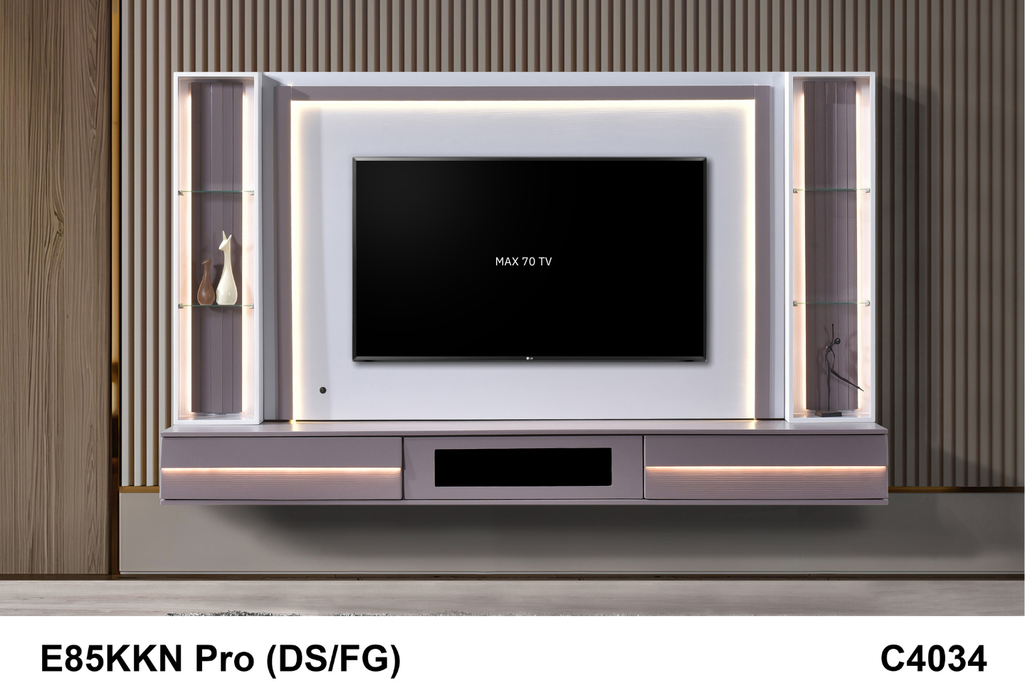 WALL TV CABINET - E85KKN PRO (DS/FG) C4034