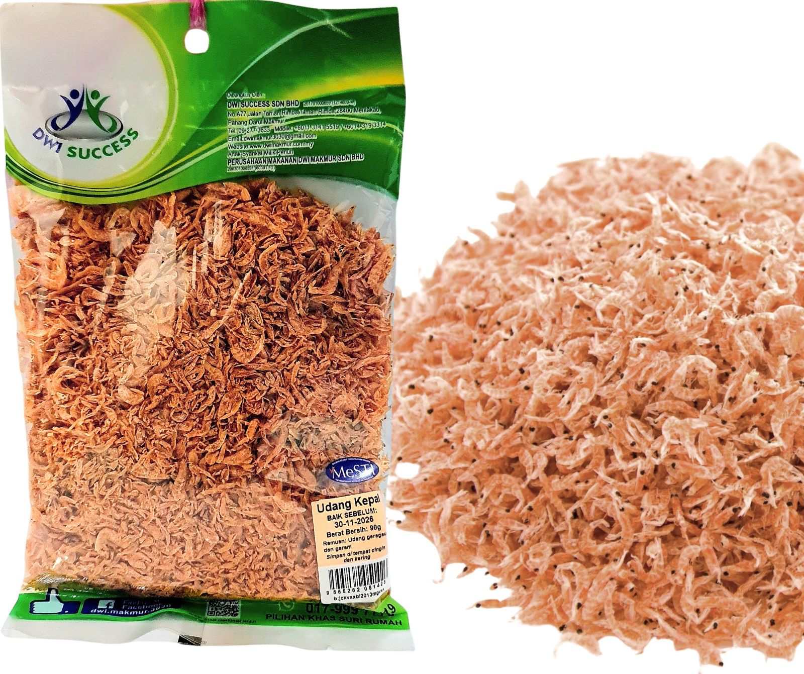 Ikan Masin Udang Kepal 90G RM 5.50 X 5 UNITS C.Dwi Success