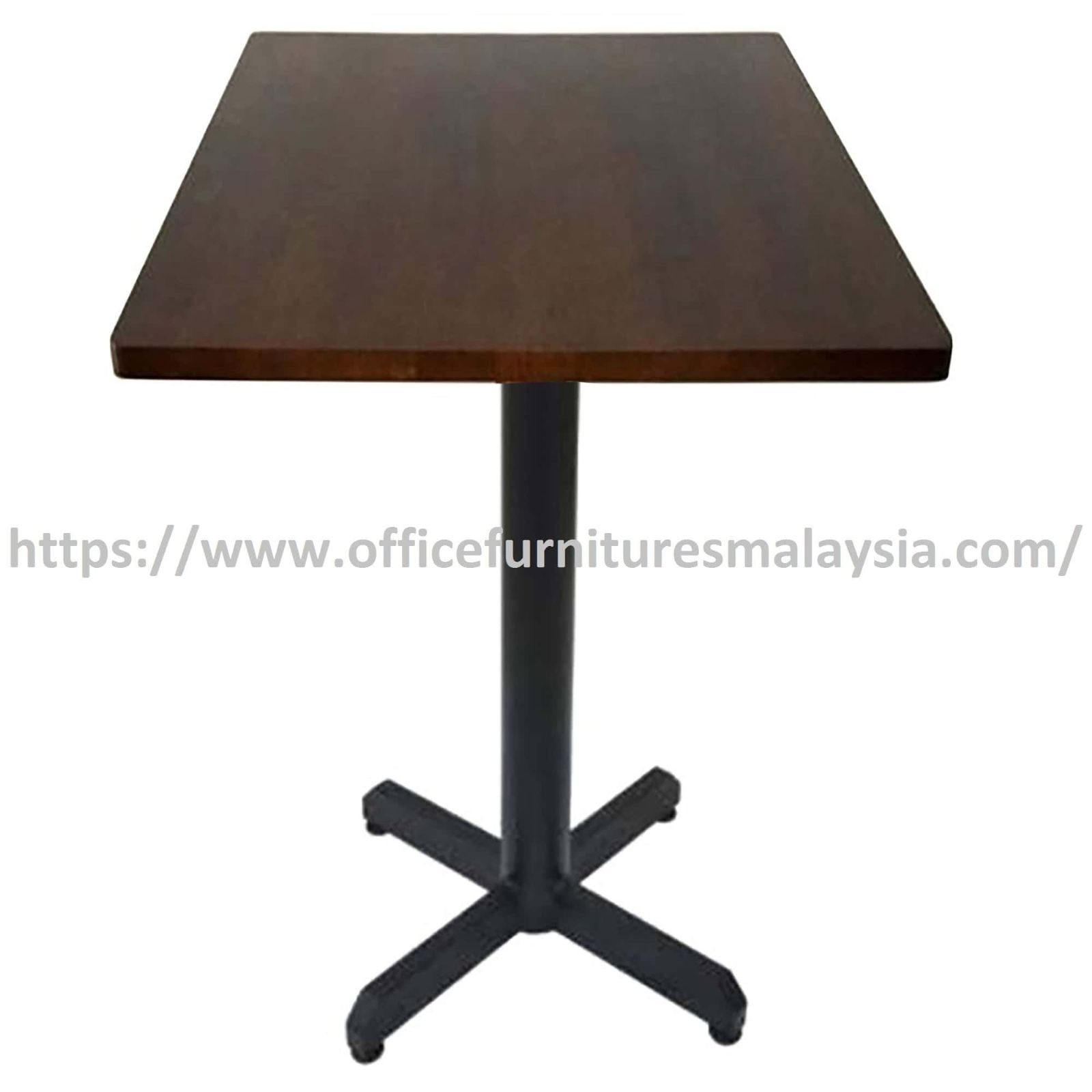 2 ft Modern High Rubber-Wood Square Table with Mild Steel Leg OFSM39R6060HS