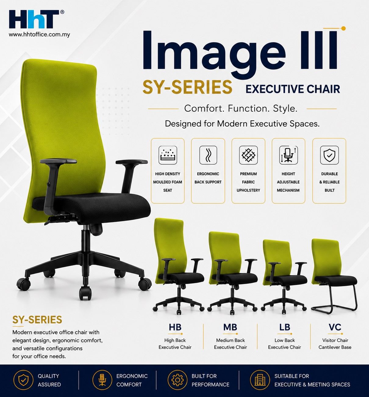 Image III SY-Series Executive Office Chair  (HB | MB | LB | VC)