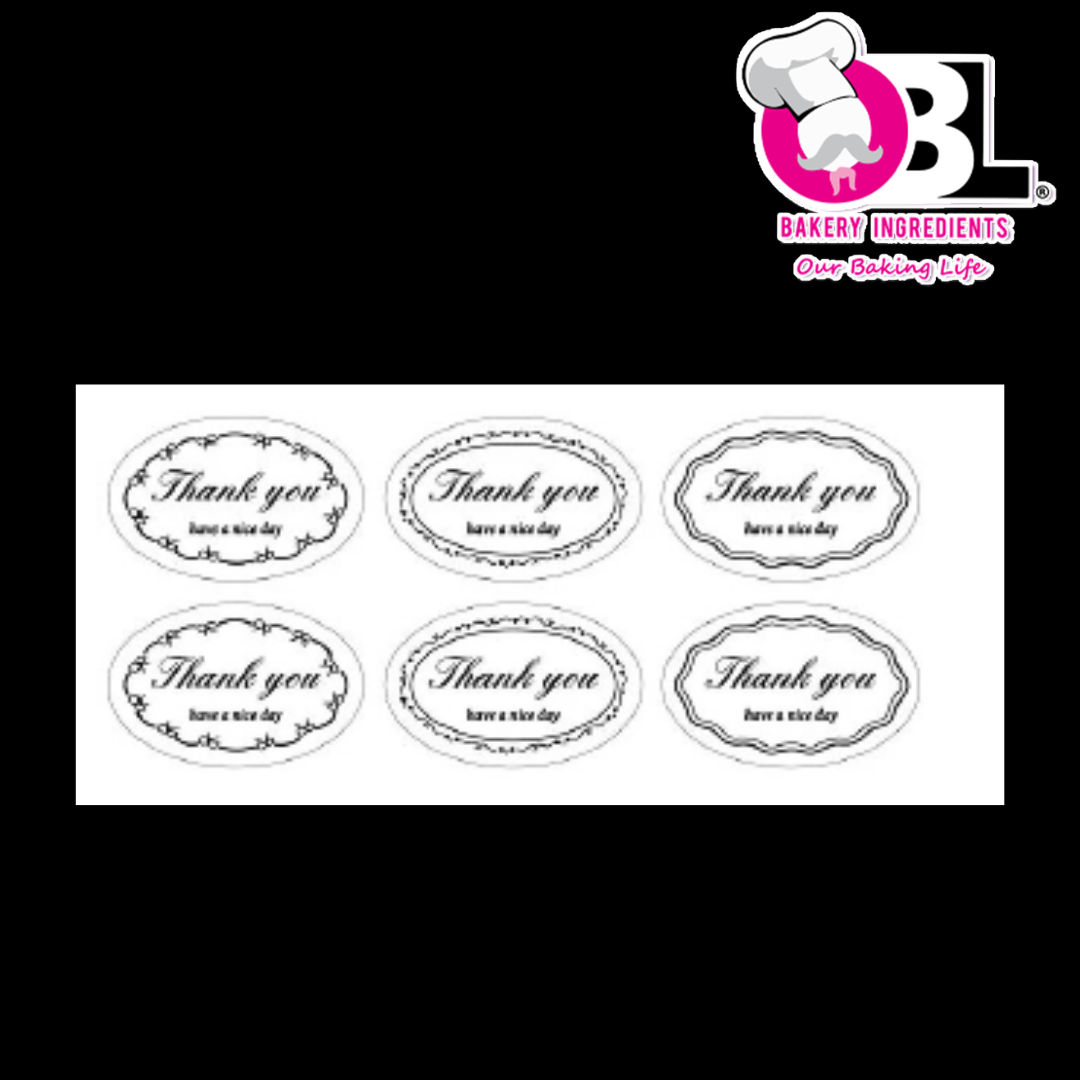 116210 THANK YOU STICKER 120'S