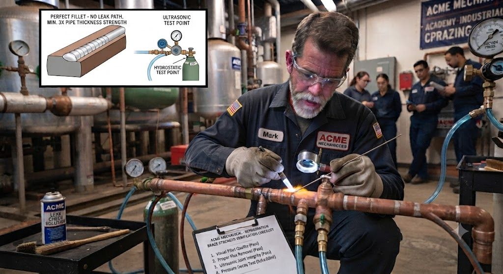 HVAC brazing joint strength testing