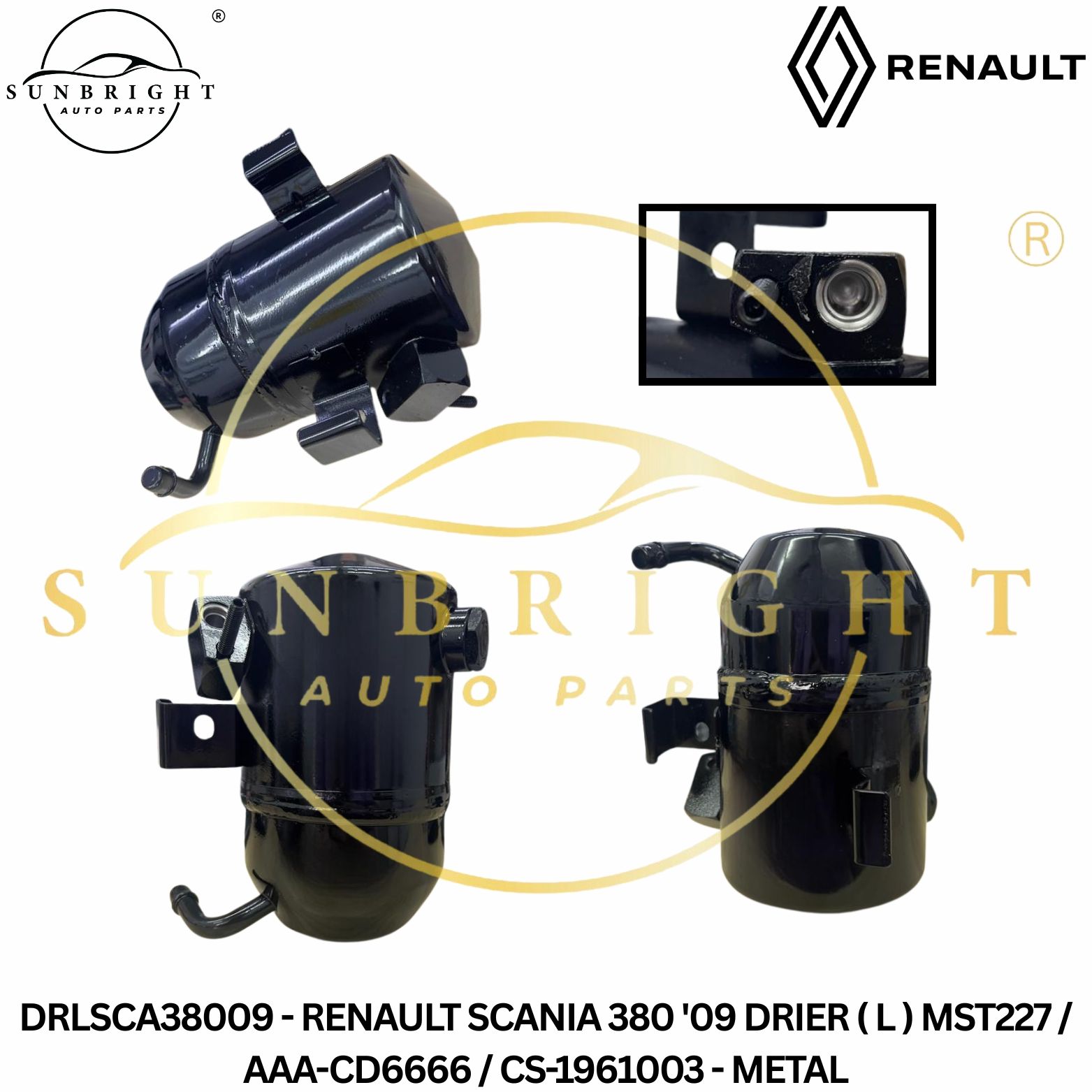 DRLSCA38009 - RENAULT SCANIA 380 '09 DRIER ( L ) MST227 / AAA-CD6666 / CS-1961003 - METAL
