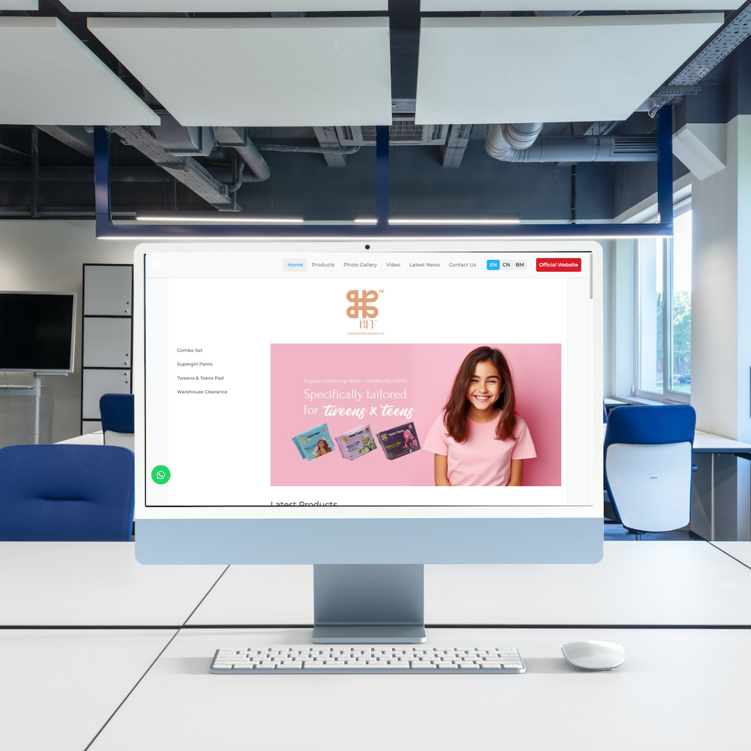 Personal Care Products Supplier Web Design | SEO | Digital Marketing | Johor