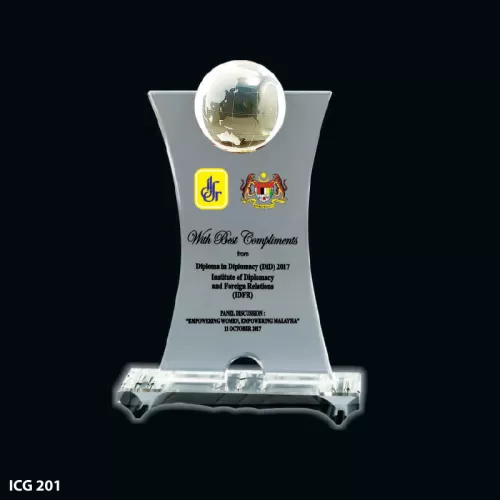 Exclusive Globe Plaque Award - ICG 201