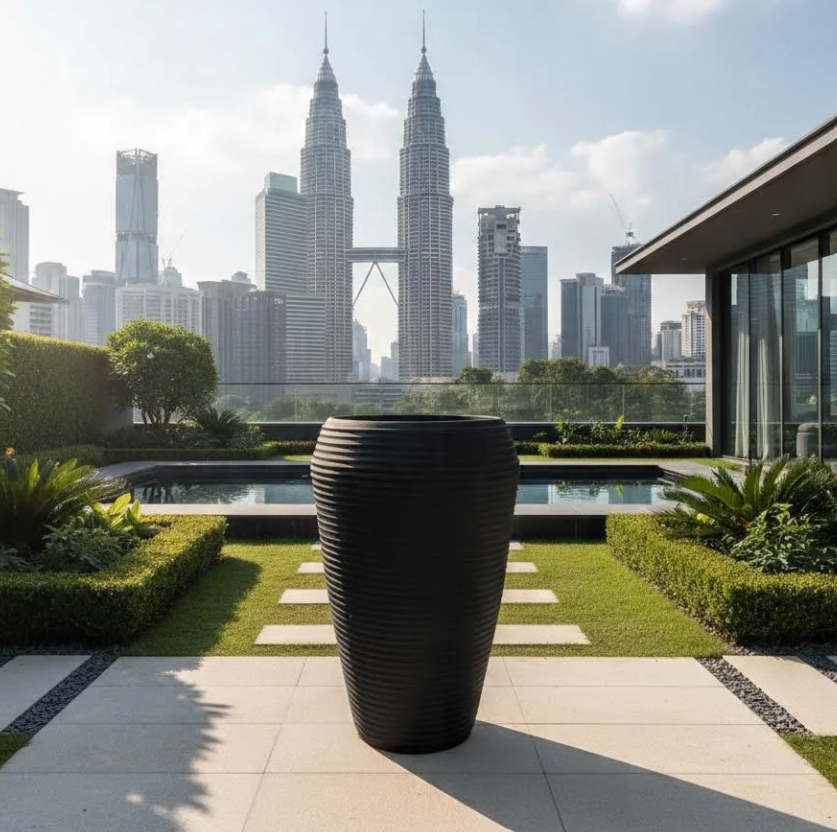 FRP Fiberglass Pot PC1247-170122Fiberglass Flower Pots, Shopping Malls, Outdoor Parks, Simple And Creative Origami-Shaped Nordic Floor-Standing Ornaments, Decorative Customization 玻璃钢花盆商场户外公园简约创意折纸造型北欧落地摆件装饰定制 Pasu Bunga Gentian Kaca, Pusat Beli-belah, Taman Luar, Hiasan Berdiri Lantai Nordic Berbentuk Origami Mudah Dan Kreatif, Penyesuaian Hiasan