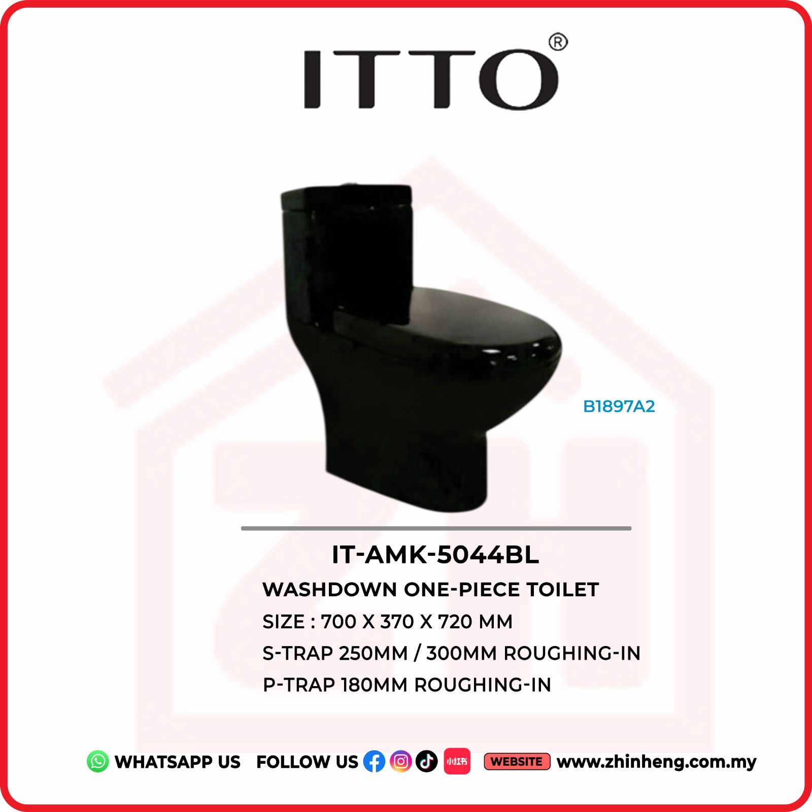 ITTO  Washdown One-Piece Toilet  IT-AMK-5044BL