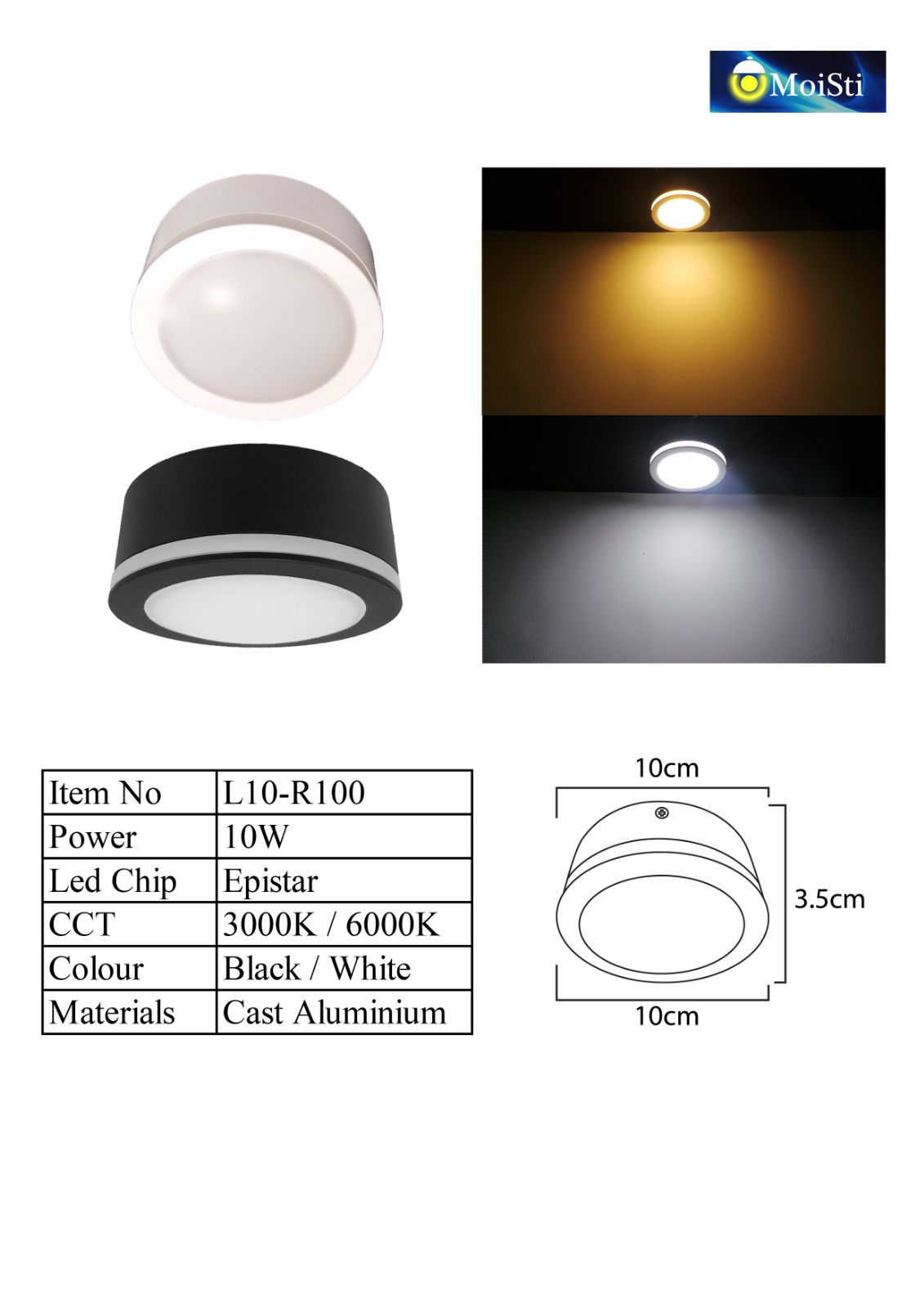 L10-R100 BK WH