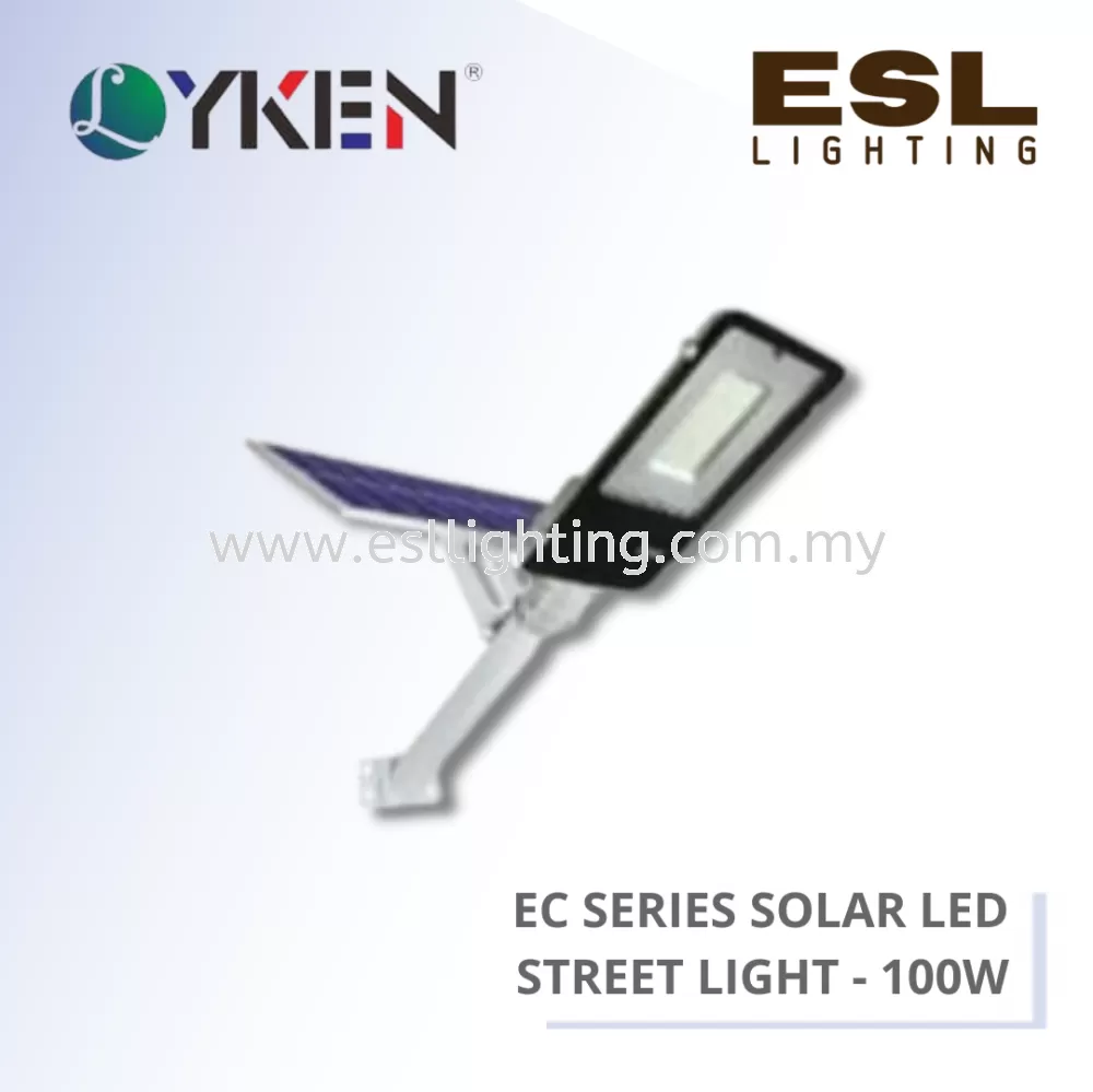 LYKEN EC SERIES SOLAR LED STREET LIGHT 100W - LK-100D-EC 1950lm