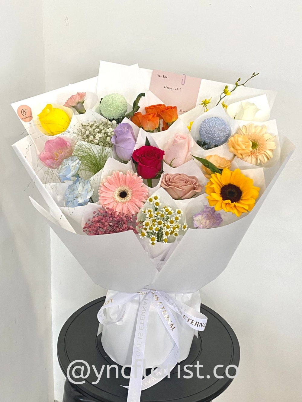 ”一岁一礼” 22 stalks mix fresh flowers bouquet (XL)