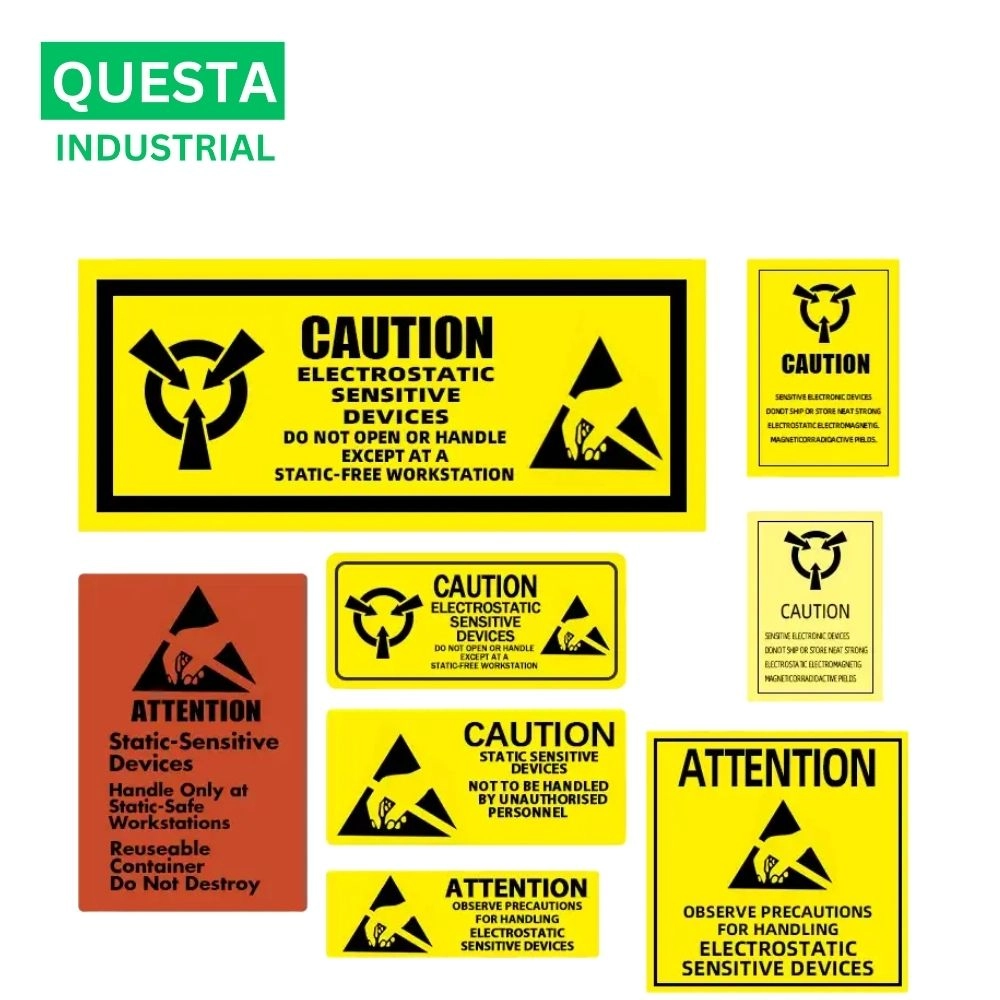ESD Sticker — Anti-Static Warning Label For Electronics & Packaging ...