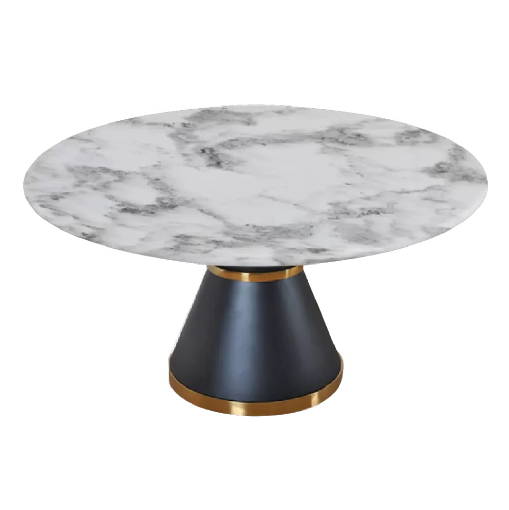 Otto Marble Round Dining Set (130cm Dia  / 150cm Dia / 180cm Dia)