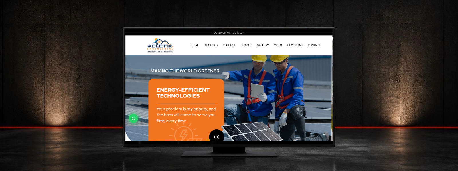Able Fix Engineering Solar PV & Hot Water Systems Website Case Study in Cheras, Kuala Lumpur