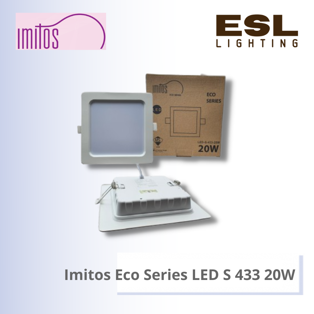 IMITOS ECO SERIES LED DOWNLIGHT SQUARE S 433 20W [ SIRIM ]