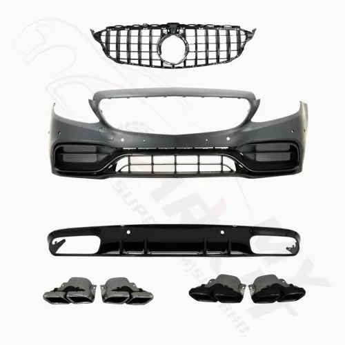 MERCEDES BENZ C CLASS COUPE C205 2017 – 2023 CONVERSION C63 FACELIFT BODY KIT BUMPER