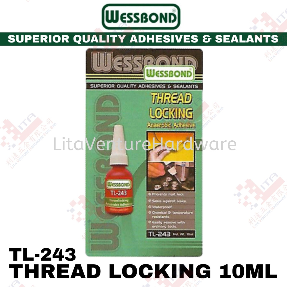 WESSBOND BRAND THREAD LOCKING - TL243