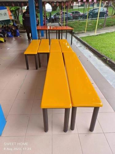 Fibreglass Canteen Table and Bench | Food Court Table and Bench | Cafeteria Table and Bench | Meja Kantin Kafeteria Medan Selera | Cafe Furniture | KL | Penang | Tapah | Tanjung Malim | Sungai Buloh | Bukit Merah