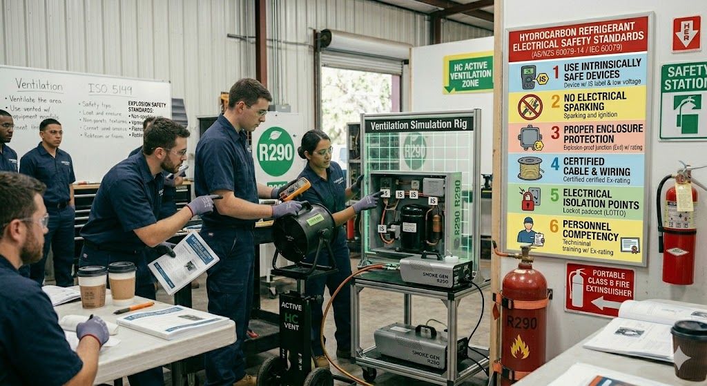 hydrocarbon refrigerant electrical safety standards