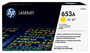HP 653A Yellow Original LaserJet Toner Cartridge CF322A