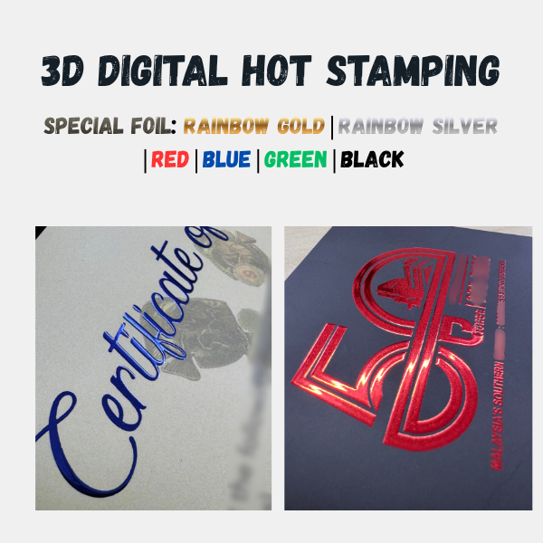 3D Hot Stamping & Spot UV