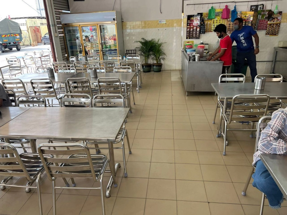 Stainless Steel Dining Table | Meja Makan Besi | Meja Makan Nasi Kandar | Cafe Furniture Penang | KL | Perak | Kedah  