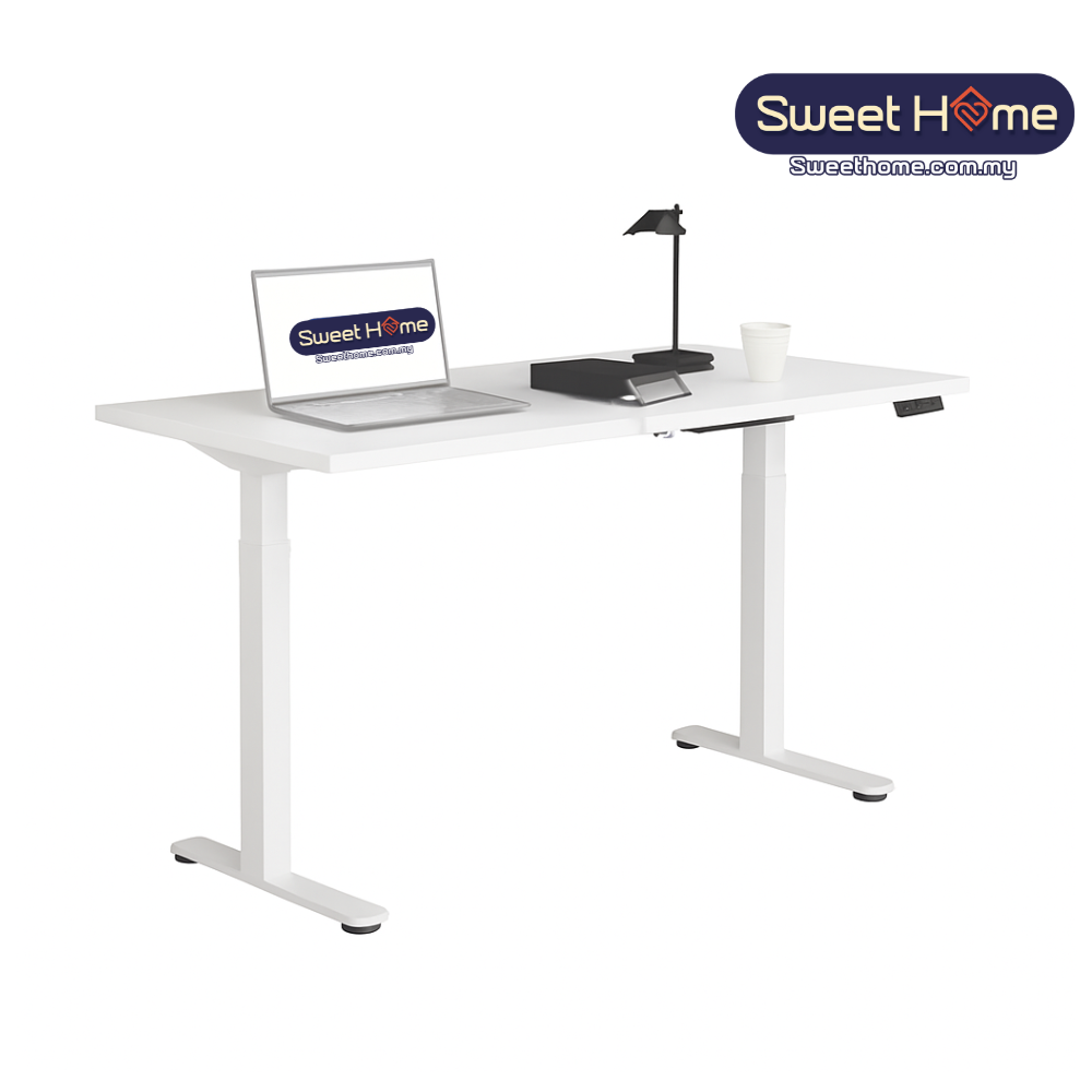 Electric Adjustable Table (EHT White) | Office Table