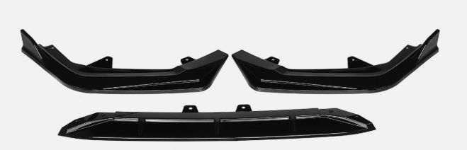 HONDA CIVIC FE 2022 GLOSS BLACK FRONT LIP SPOILER SPLITTER