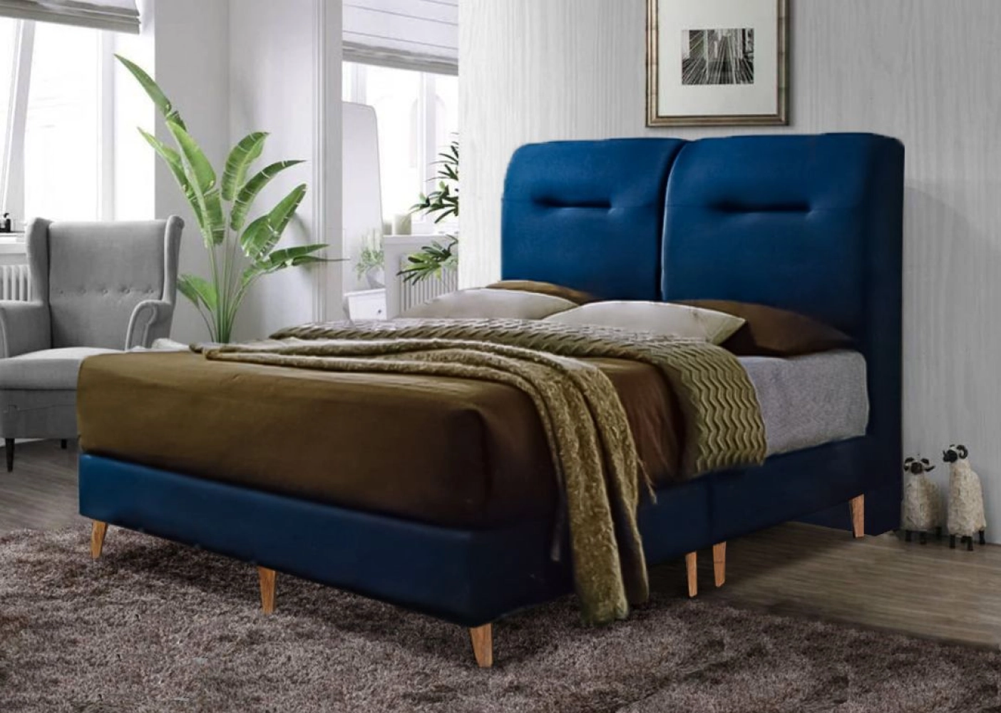 Bedframe with High Leg