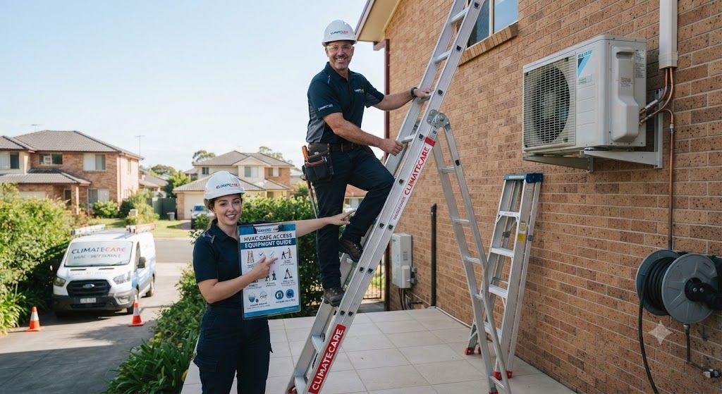 air conditioning technician safe access equipment guide