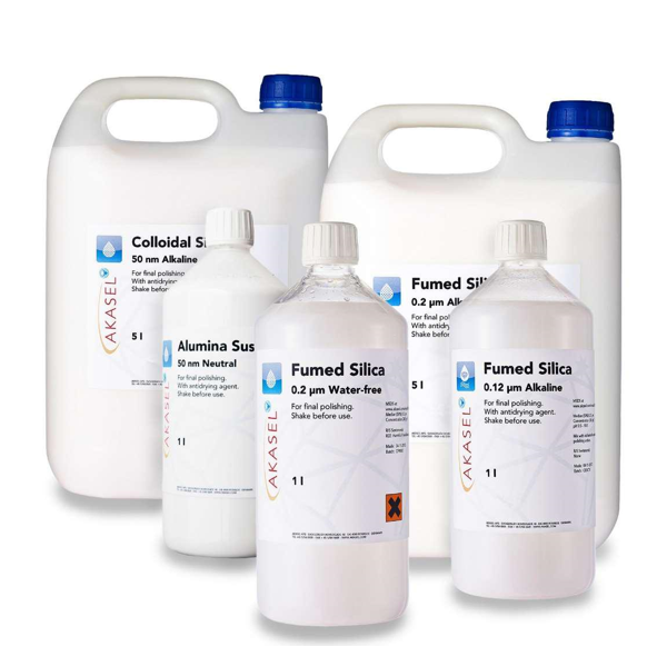 Akasel Polishing Consumables (Oxide Polishing Suspensions)